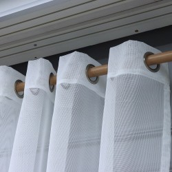 1552 Kraft 140x260 cm Wholesale Rustic Sewn Tulle Curtain Living and Bedroom Curtains 72 Models 100% Polyester